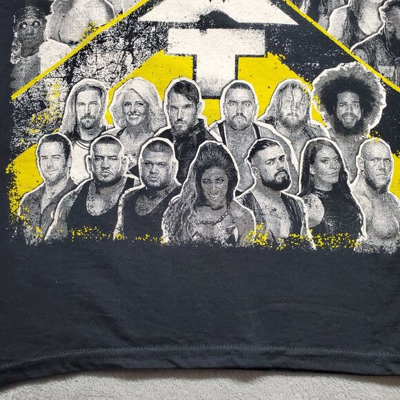 WWE #WE ARE NXT Wrestling Graphic T-shirt Double Sided Hit Black Tee Adult Sz M - Picture 7 of 12
